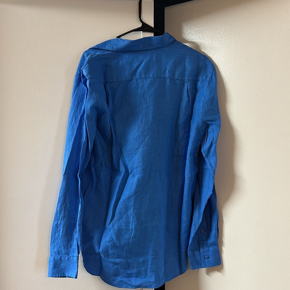 Blue Button-Up Shirt - Picture 4 of 7